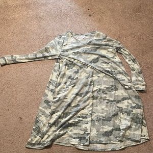 Camo dress size XL but fits a 2X